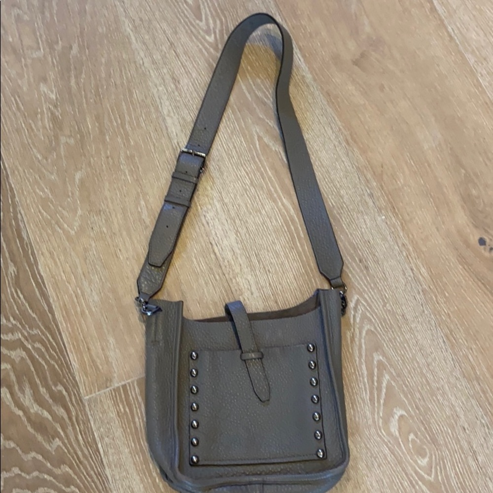 Rebecca Minkoff gray crossbody purse